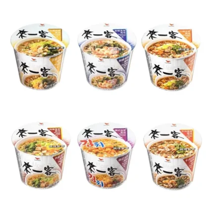 來一客 風味杯3入/組共9入(鮮蝦魚板風味/韓式泡菜風味/牛肉蔬菜風味/肉燥菠菜風味/川辣牛肉風味/京燉肉骨風味)